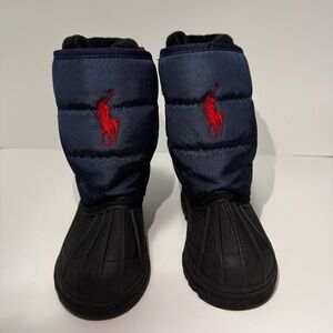 Ralph Lauren Kids' Navy and Black Snow Boots